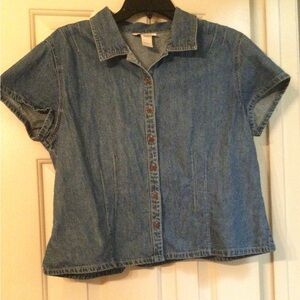 J. Jill Denim Button-Up Shirt